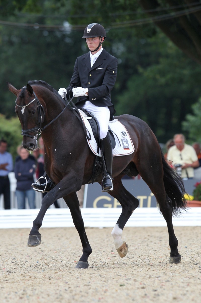 Sir Donnerhall II og Thomas ved UVM i Verden 2012